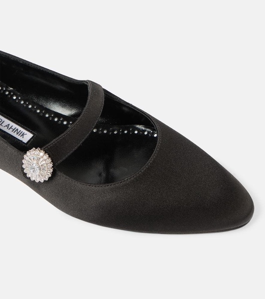 Marijana satin ballet flats