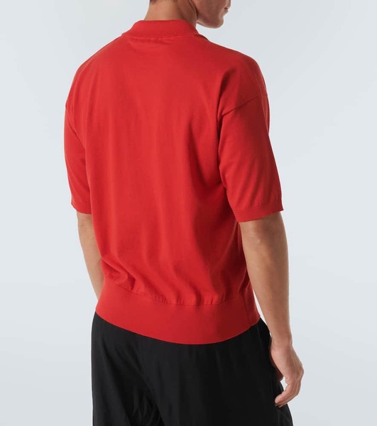 Tiago cotton and cashmere polo shirt