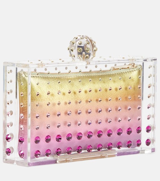 Tequila crystal-embellished clutch