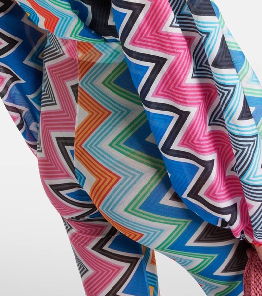 Zig Zag high-rise flared pants