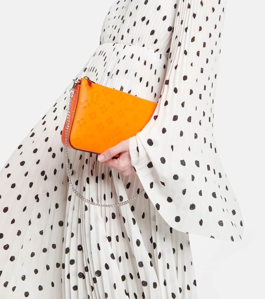 Loubila printed leather clutch