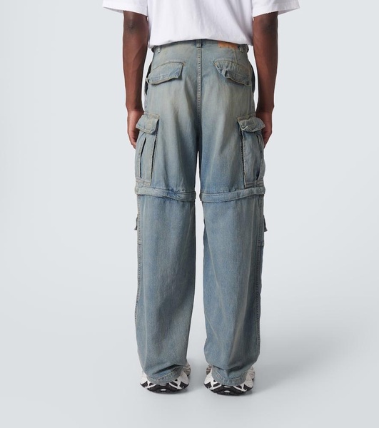 Mid-rise cargo jeans