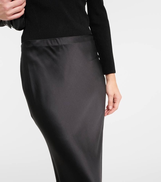 Medina silk-blend maxi skirt