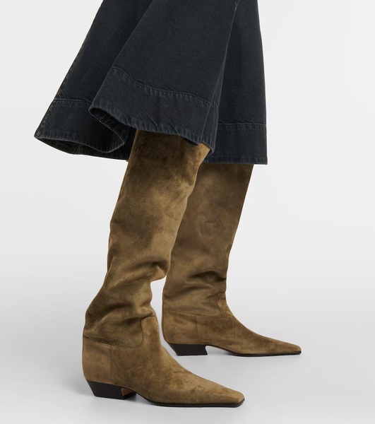 Marfa suede knee-high boots