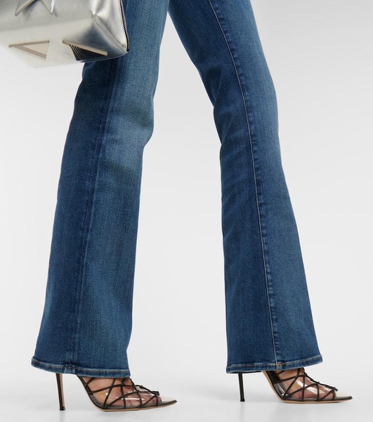 Mid-rise bootcut jeans