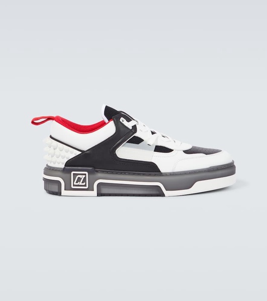 Astroloubi leather-trimmed sneakers