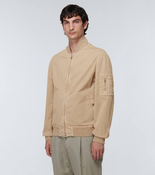 Cotton-blend bomber jacket