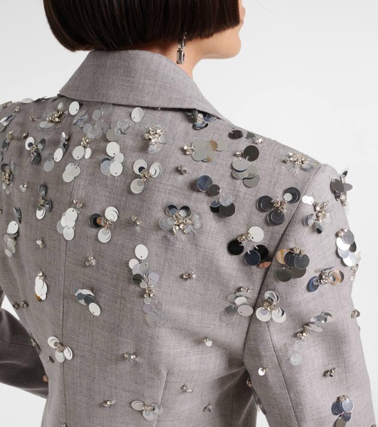 Getty embellished wool blazer