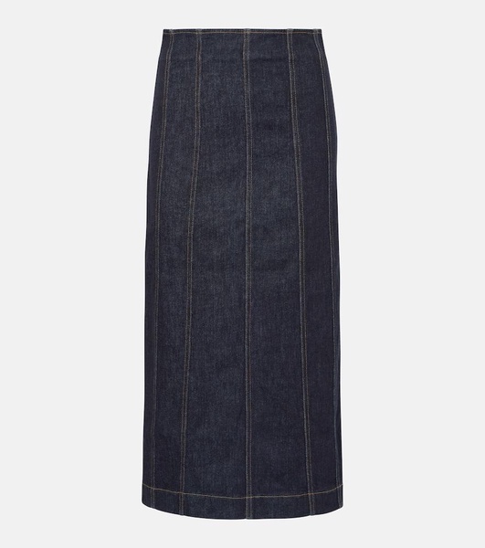 Fiona denim maxi skirt