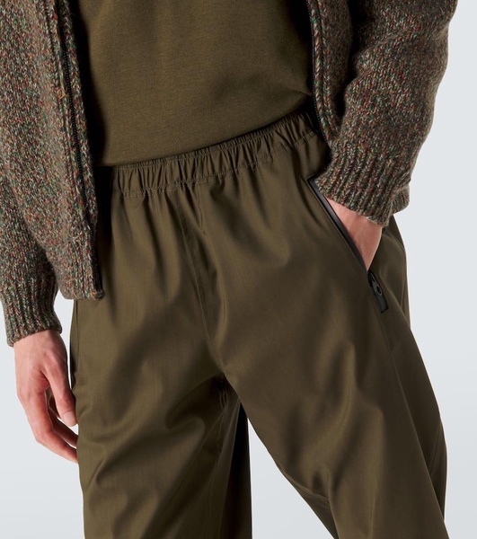 Wool-blend technical sweatpants