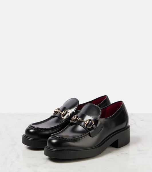 Horsebit leather loafers