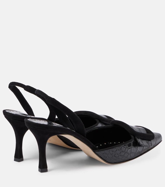 Maysli leather slingback pumps