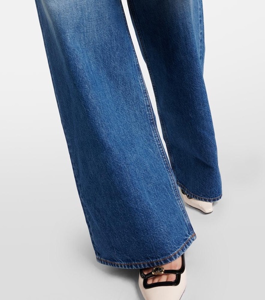 Java high-rise wide-leg jeans