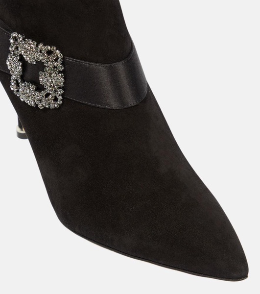 Plinianu embellished suede ankle boots