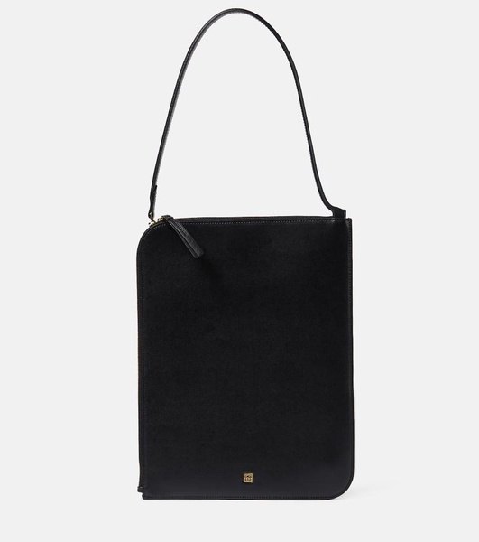 Slim Small leather tote bag