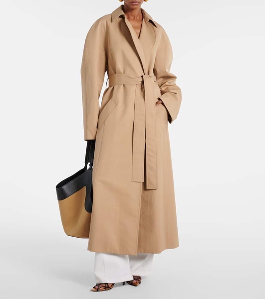 Roth cotton twill trench coat