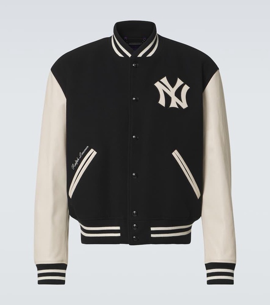 x New York Yankees wool and cashmere varsity jacket