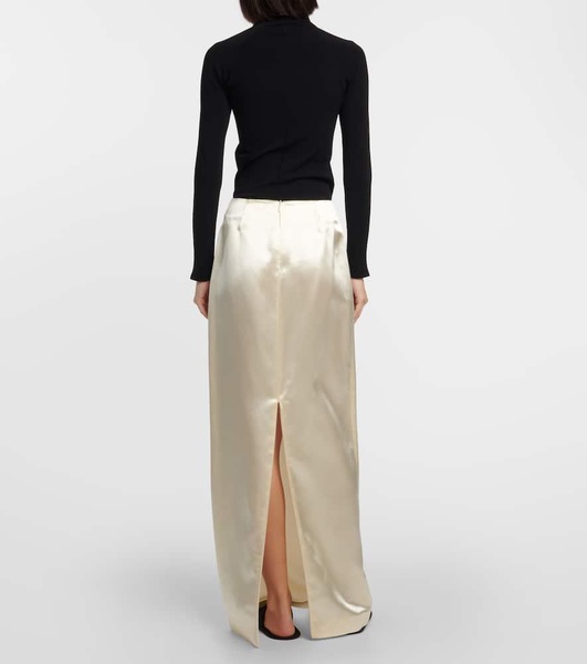 Bartelle satin maxi skirt