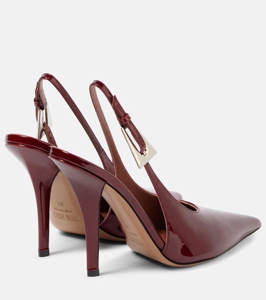 Jessica 105 patent leather slingback pumps