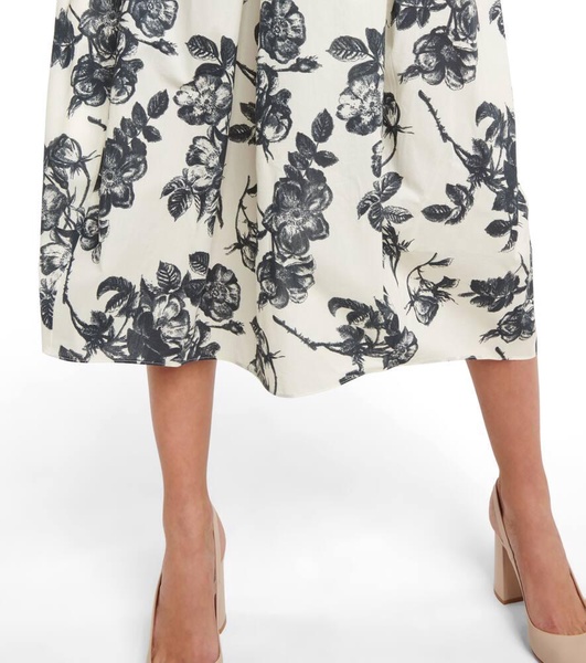 Salvina floral cotton midi dress