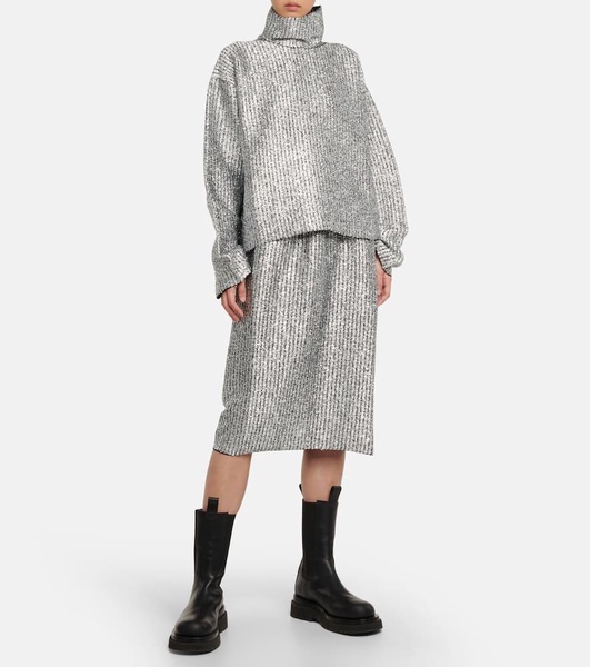 2 Moncler 1952 Lurex® wool-blend midi skirt