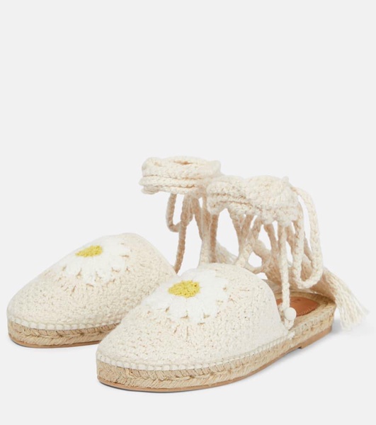 Daisy crochet espadrilles