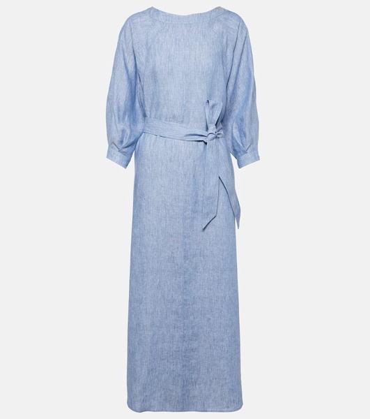 Mina linen midi dress