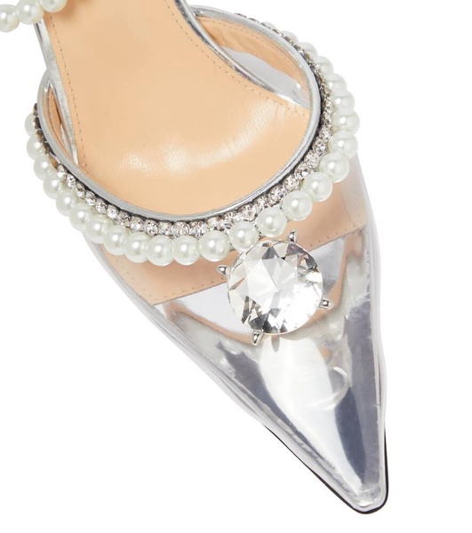 Embellished PVC pumps