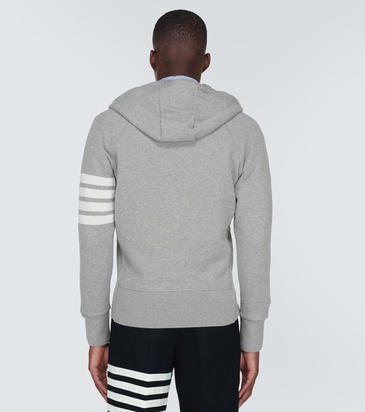 Zipped 4-Bar hooded sweatshirt