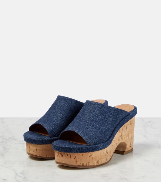 Blue Oli Platform Heeled Sandals