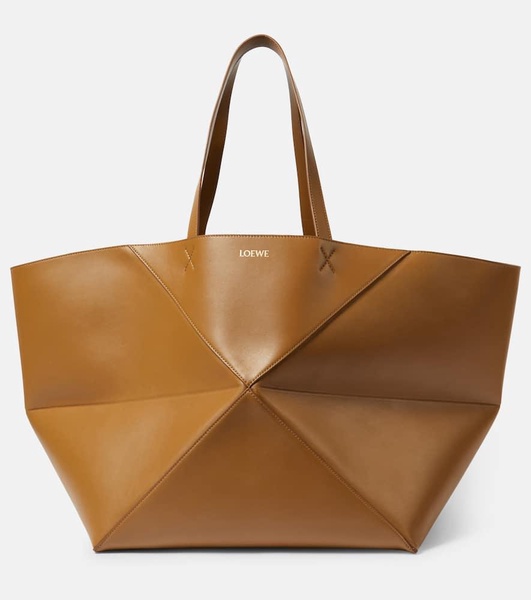 Puzzle Fold XL leather tote bag