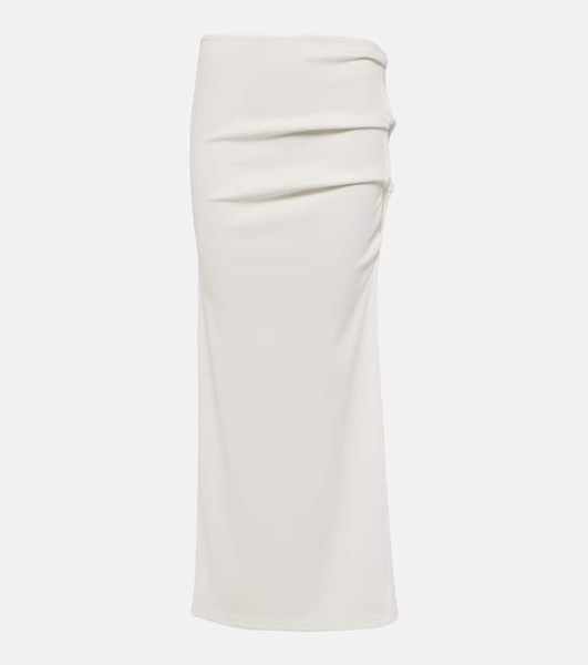 Cutout jersey maxi skirt