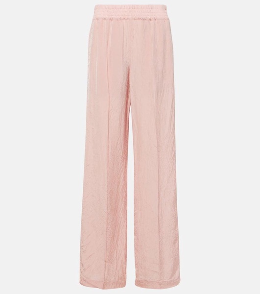 High-rise wide-leg pants