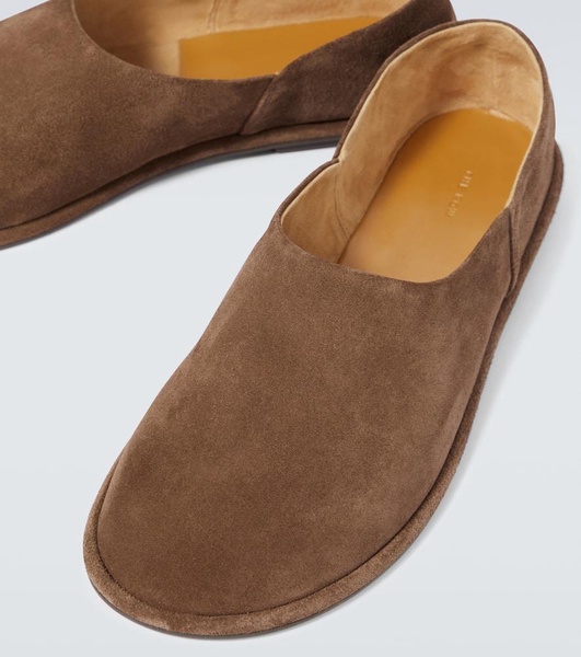 Canal suede slip-on shoes