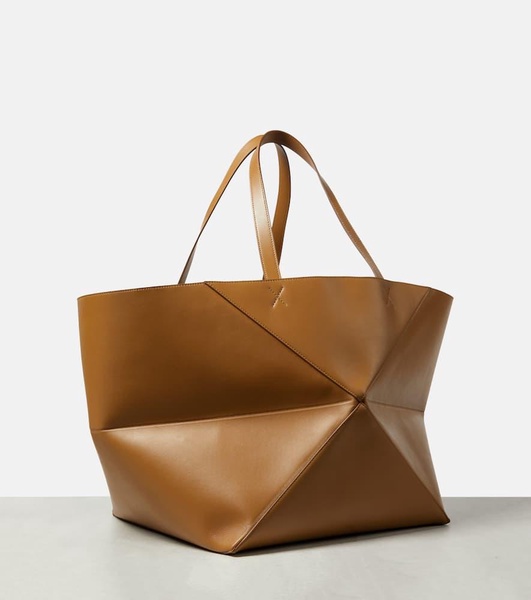 Puzzle Fold XL leather tote bag