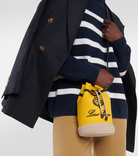 Sailor Mini canvas bucket bag