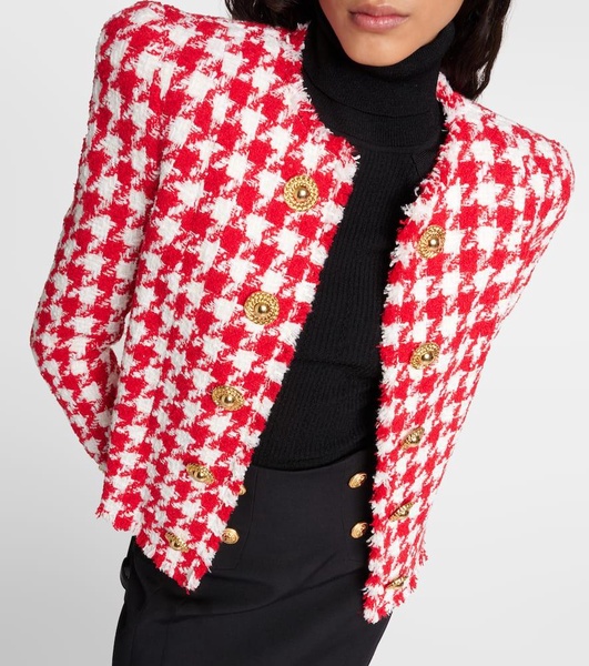 Houndstooth tweed jacket