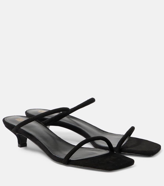 35mm The Minimalist suede sandals