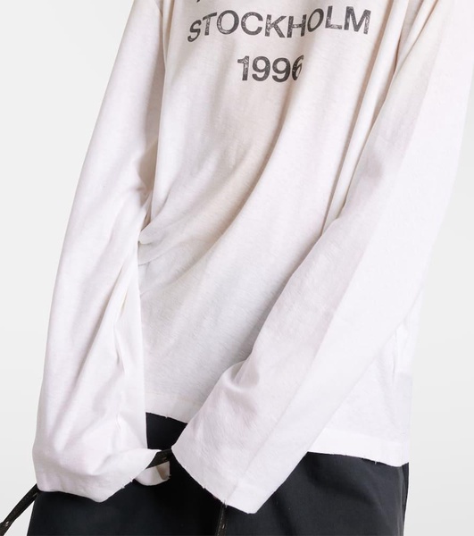 Logo oversized cotton-blend T-shirt