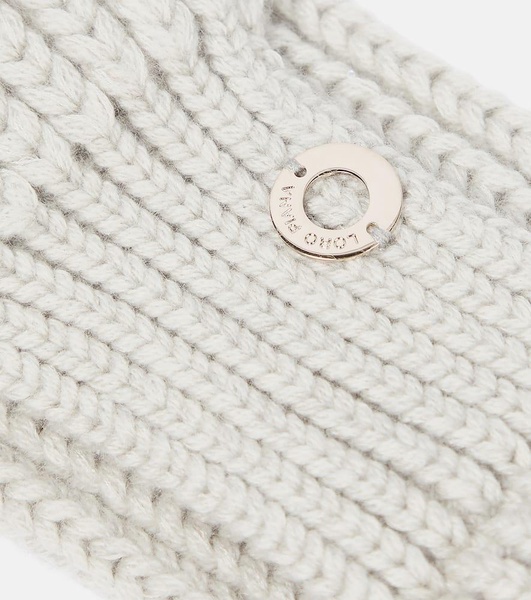 Ribbed-knit cashmere-blend headband