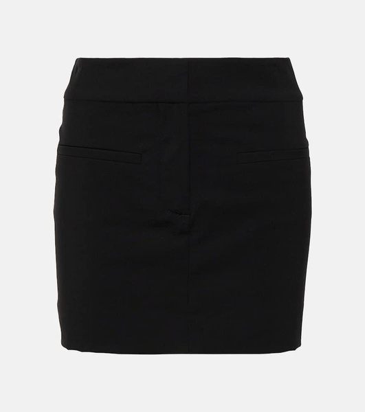 Wool-blend miniskirt 