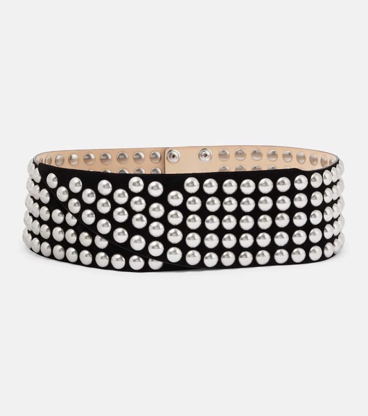 Lona studded suede belt