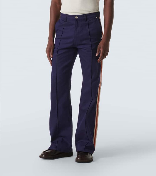 Coda cotton drill straight pants