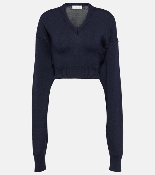 Pomez cropped wool sweater