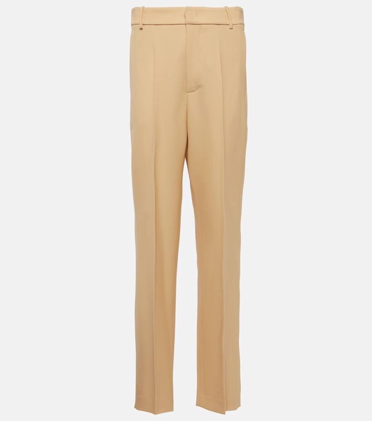 Virgin wool straight pants