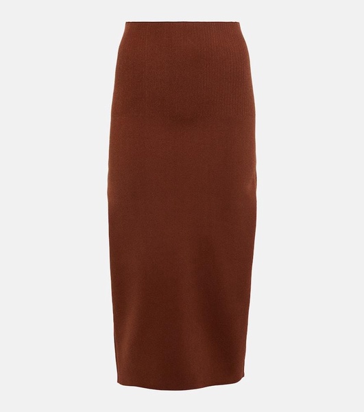 High-rise pencil skirt