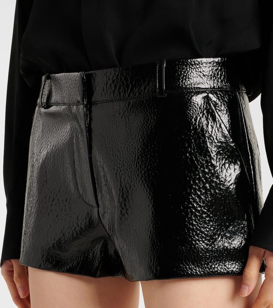 Kate faux leather shorts