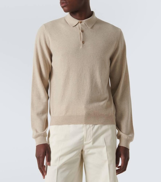 Cashmere polo sweater