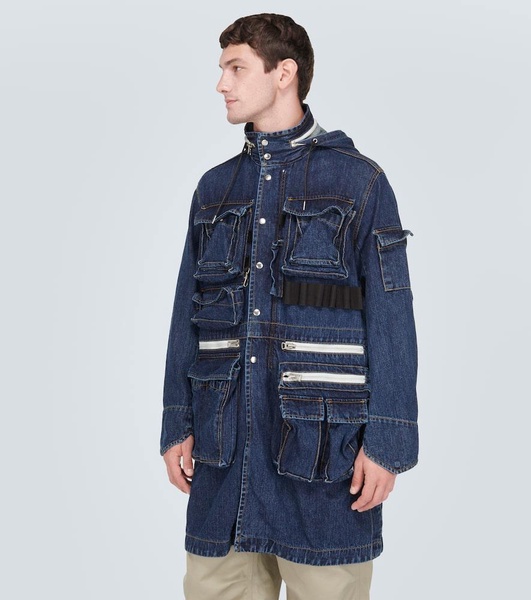 Denim parka