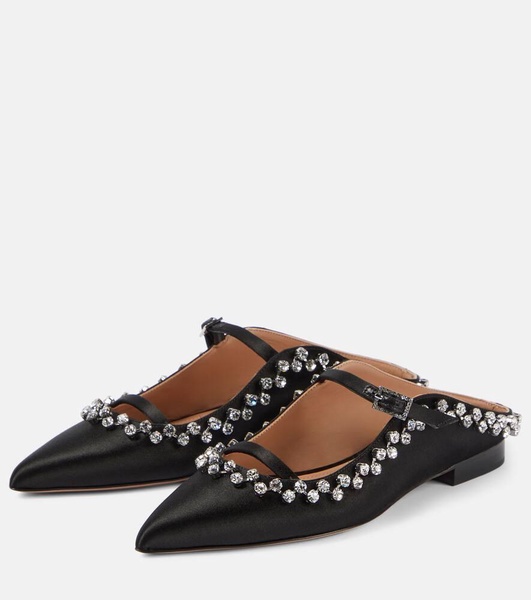 Gala embellished satin mules